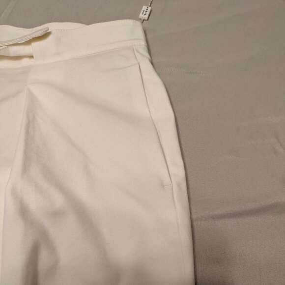 Akris Punto White on White Dinner or Office Slacks Women 34 Poly & Spandex - NWT - Picture 5 of 14